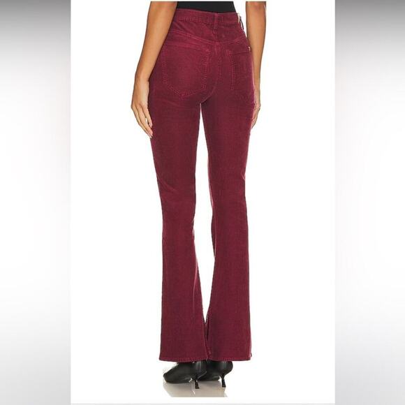 7 For All Mankind Ultra High Rise Skinny Boot in Burgundy Size 32 - Picture 2 of 15